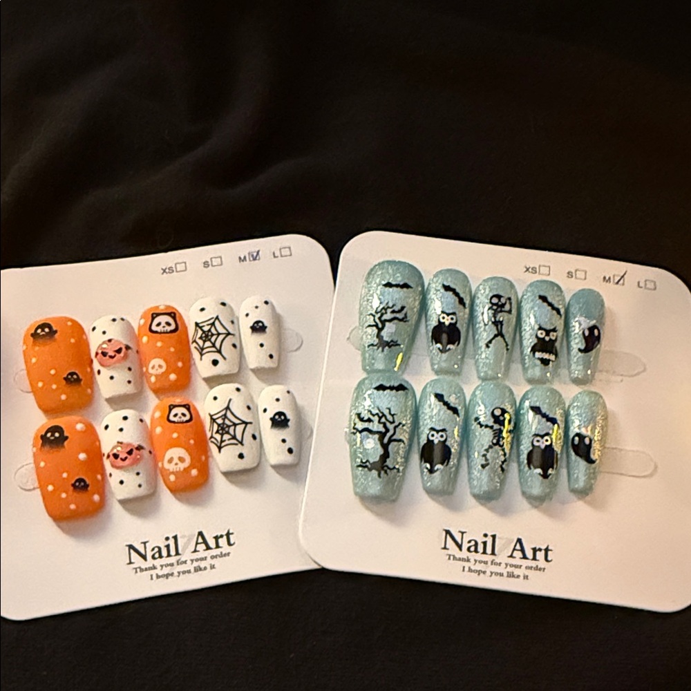 Halloween Themed Nail Art Two For One Set